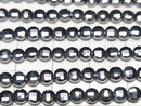 [Video]High Quality! Terahertz Faceted Coin 4x4x2mm 1strand beads (aprx.15inch/37cm)