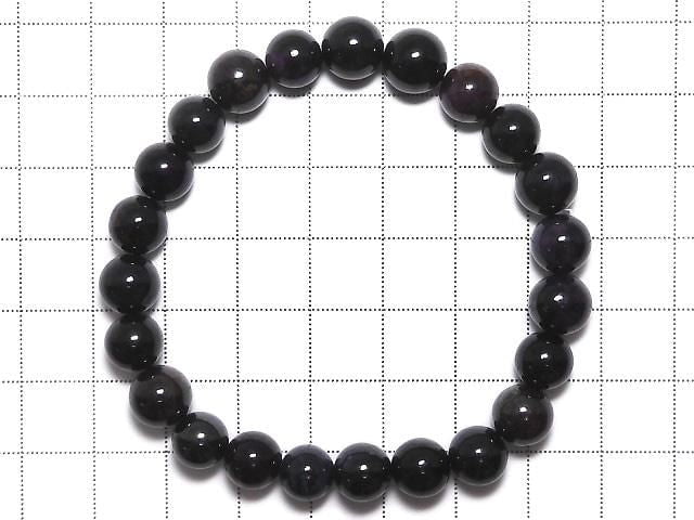 [Video][One of a kind] Sugilite AAA Round 8.5mm Bracelet NO.228
