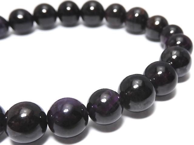 [Video][One of a kind] Sugilite AAA Round 8.5mm Bracelet NO.233
