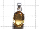 [Video][One of a kind] High Quality Brandy Citrine AAA Faceted Pendant Silver925 NO.68