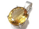 [Video][One of a kind] High Quality Brandy Citrine AAA Faceted Pendant Silver925 NO.69