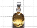 [Video][One of a kind] High Quality Brandy Citrine AAA Faceted Pendant Silver925 NO.69
