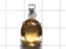 [Video][One of a kind] High Quality Brandy Citrine AAA Faceted Pendant Silver925 NO.70