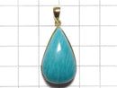 [Video][One of a kind] Amazonite Silica AA++ Pendant 18KGP NO.143