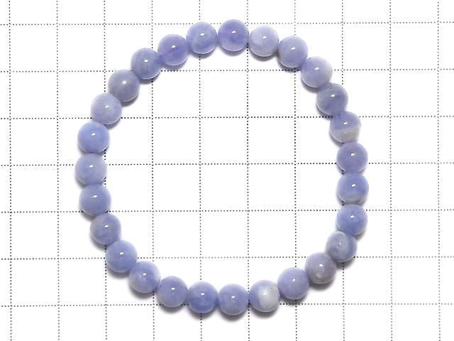 [Video][One of a kind] Hackmanite Round 6.5mm Bracelet NO.203