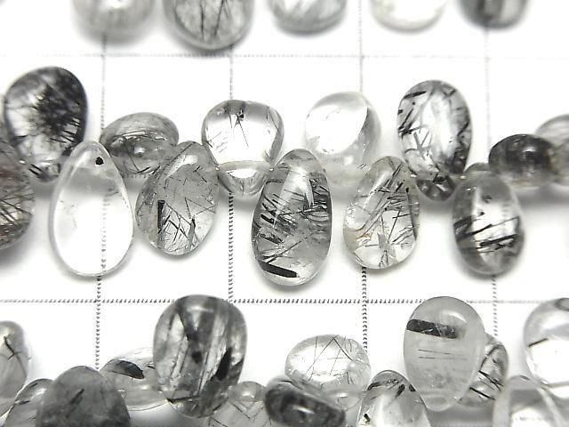 [Video] High Quality Tourmaline Quartz AA++ Pear Shape (Smooth) 1 Strand Beads (approx. 7 inches/17 cm)