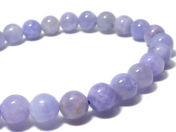 [Video][One of a kind] Hackmanite Round 7.5mm Bracelet NO.206