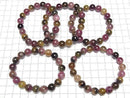 [Video] Multicolor Tourmaline AA+ Round 10mm Bracelet
