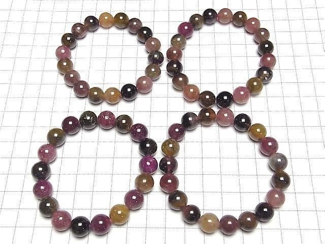 [Video] Multicolor Tourmaline AA+ Round 10.5-11mm Bracelet