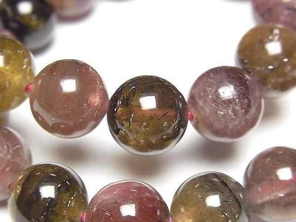 [Video] Multicolor Tourmaline AA+ Round 12mm Bracelet
