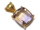 [Video][One of a kind] High Quality Ametrine AAA Faceted Pendant 18KGP NO.106