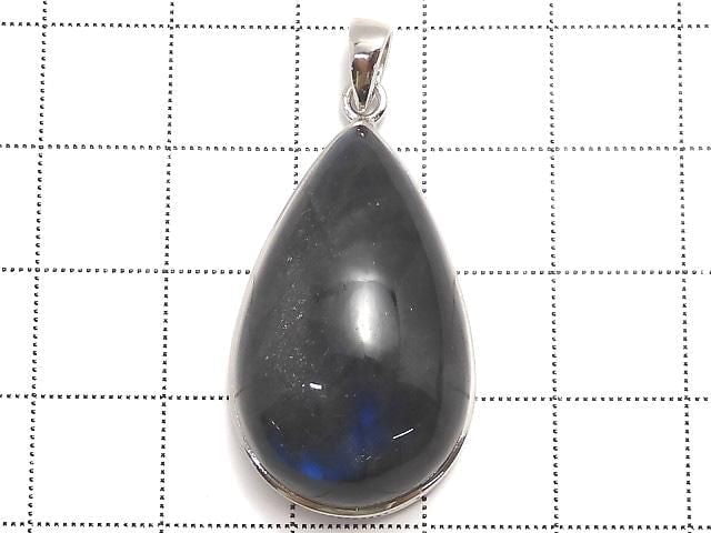 [Video][One of a kind] Blue Labradorite AAA Pendant Silver925 NO.53