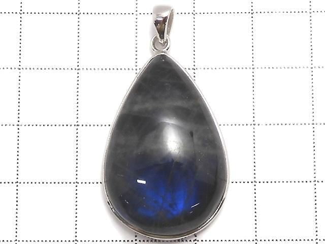 [Video][One of a kind] Blue Labradorite AAA Pendant Silver925 NO.54