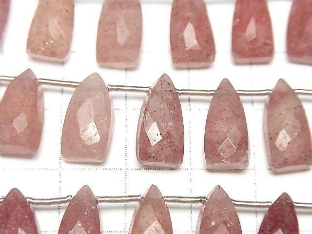 [Video] Pink Epidote AA++ Faceted Pear Shape 15x7mm 1strand beads (approx. 7 inches/17 cm)