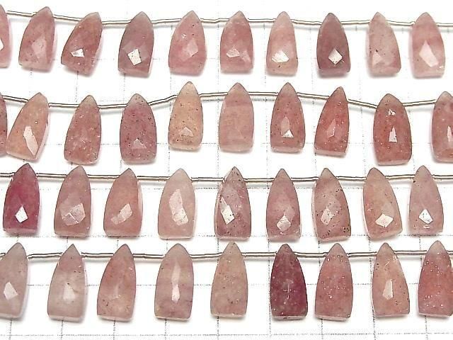 [Video] Pink Epidote AA++ Faceted Pear Shape 15x7mm 1strand beads (approx. 7 inches/17 cm)