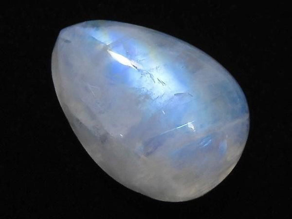 [Video][One of a kind] High Quality Rainbow Moonstone AAA Cabochon 1pc NO.18