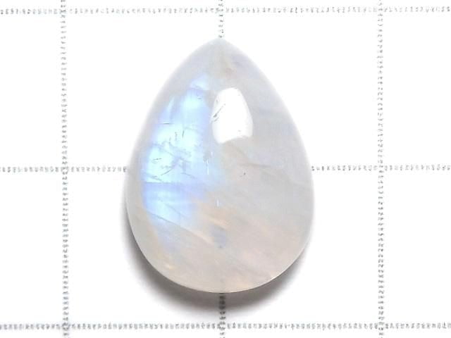 [Video][One of a kind] High Quality Rainbow Moonstone AAA Cabochon 1pc NO.18