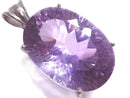 [Video][One of a kind] High Quality Amethyst AAA Faceted Pendant Silver925 NO.4