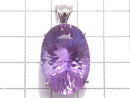 [Video][One of a kind] High Quality Amethyst AAA Faceted Pendant Silver925 NO.4