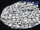 [Video] Rainbow Moonstone Rough Tube - Faceted Nugget 1strand beads (approx. 14 inches/35 cm)