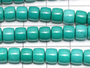 [Video] Magnesite Turquoise Rondelle (Heishi) 6x6x5mm [Blue-Green] 1strand beads (approx. 15 inches/38 cm)