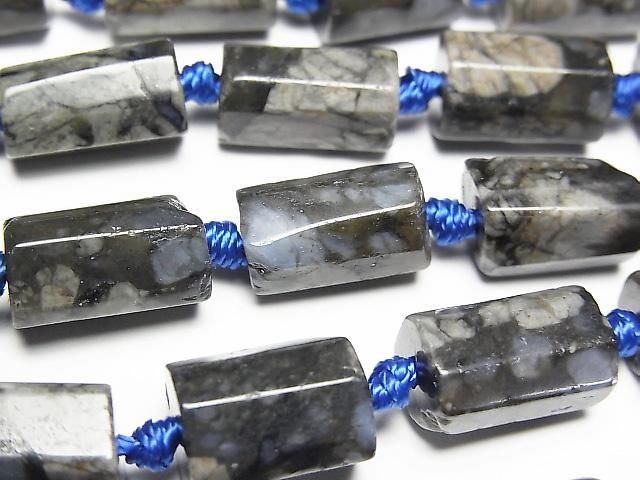 [Video] Que Sera Stone Rough Tube - Faceted Nugget 1strand beads (approx. 14 inches/35 cm)