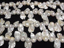 [Video] Fresh Water Pearl AA Fin Baroque 25-37mm White 1strand beads (approx. 16 inches/39 cm)
