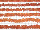 [Video] Carnelian AAA- Drop Faceted Briolette [M size] 1 strand beads (approx. 6 inches/16 cm)