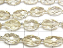 [Video] High Quality Lemon Quartz AAA Faceted Rice [Small Size] 1 strand beads (approx. 6 inches/16 cm)