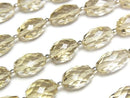 [Video] High Quality Lemon Quartz AAA Faceted Rice [S-M Size] 1 strand bead (approx. 6 inches/16 cm)