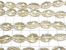 [Video] High Quality Lemon Quartz AAA Faceted Rice [S-M Size] 1 strand bead (approx. 6 inches/16 cm)