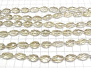 [Video] High Quality Lemon Quartz AAA Faceted Rice [S-M Size] 1 strand bead (approx. 6 inches/16 cm)