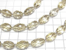 [Video] High Quality Lemon Quartz AAA Faceted Rice [M-L Size] 1 strand bead (approx. 6 inches/16 cm)