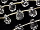 [Video] Crystal AA++ Rough Faceted Drop [Large] Half or 1 Strand Beads (approx. 15 inches/36 cm)