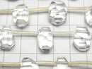 [Video] Crystal AA++ Rough Faceted Drop [Large] Half or 1 Strand Beads (approx. 15 inches/36 cm)