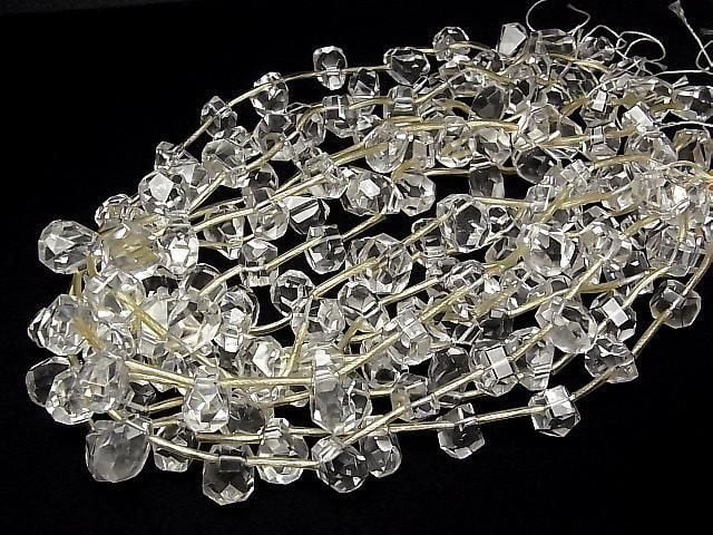[Video] Crystal AA++ Rough Faceted Drop [Large] Half or 1 Strand Beads (approx. 15 inches/36 cm)