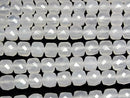 [Video] High Quality! White Chalcedony Cube Shape 7x7x7mm 1strand beads (approx. 15 inches/36 cm)