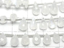 [Video] High Quality Rainbow Moonstone AA++ Drop Faceted Briolette Half or 1 Strand Bead (approx. 7 inches/19 cm)