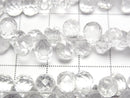 [Video] High Quality Crystal AAA-Drop Faceted Briolette [S-M Size] 1 Strand Beads (approx. 6 inches/16 cm)