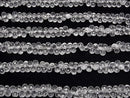 [Video] High Quality Crystal AAA-Drop Faceted Briolette [S-M Size] 1 Strand Beads (approx. 6 inches/16 cm)
