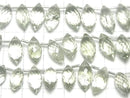 [Video] High Quality Green Amethyst AA++ Marquise Rice Faceted Briolette 1 strand (17 pieces)