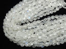 [Video] Rainbow Moonstone AA++ Faceted Coin 1strand beads (approx. 9 inches/23 cm)