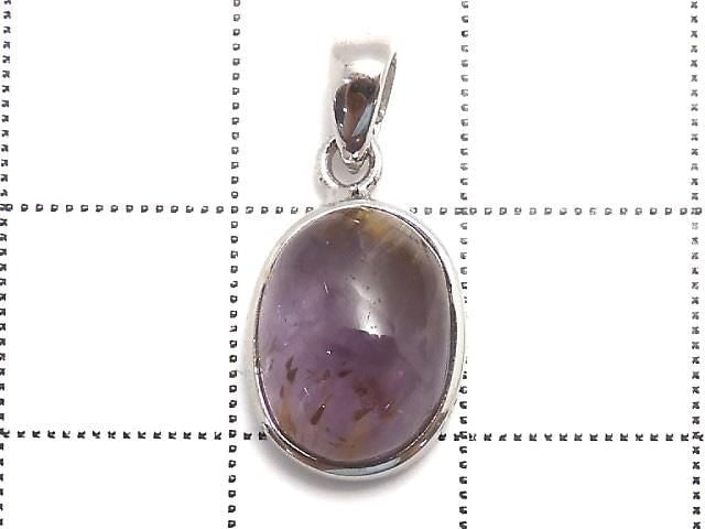 [Video][One of a kind] Cacoxenite in Amethyst AAA- Pendant Silver925 NO.41
