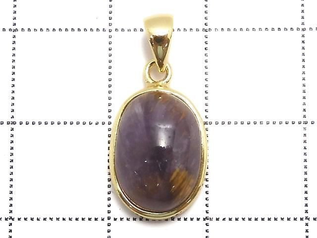 [Video][One of a kind] Cacoxenite in Amethyst AAA- Pendant 18KGP NO.53