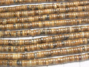 [Video] Picture Jasper Rondelle (Heishi) 4x4x1.5mm 1strand beads (approx. 15 inches/37 cm)