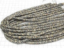 [Video] Dalmatian Jasper Rondelle (Heishi) 6x6x1.5mm 1strand beads (approx. 15 inches/38 cm)