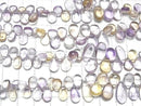 [Video] High Quality Amethyst x Citrine AA++ Pear Shape (Smooth) 1 Strand Beads (approx. 7 inches/18 cm)
