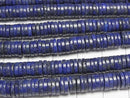 [Video] Lapislazuli Rondelle (Heishi)6.5x6.5x1.5mm 1strand beads (aprx.15inch/36cm)