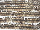 [Video]High Quality Smoky Quartz AAA Drop Faceted Briolette half or 1strand beads (aprx.7inch/18cm)