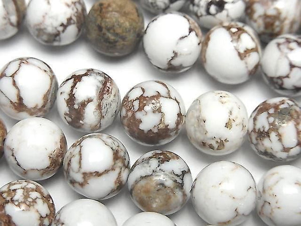 [Video] Wild Horse Round 10mm half or 1strand beads (approx. 7 inches/18 cm)